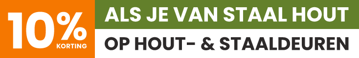 Loftdeur Steigerhout in een RAL-kleur