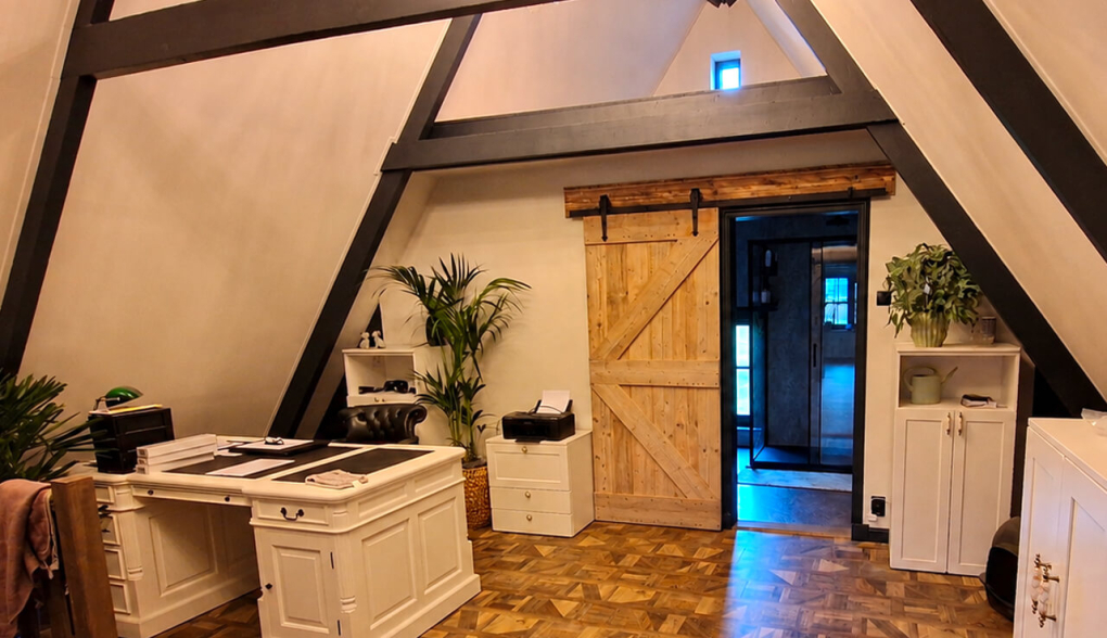 Schuifdeur onbehandeld steigerhout