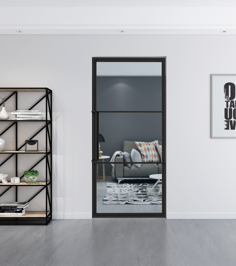Outlet: Taatsdeur 3 vaks met helder glas 2315 x 930 mm