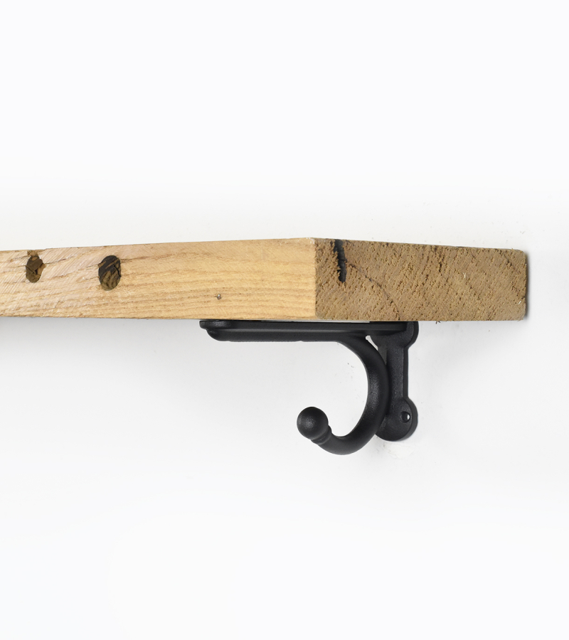 Plankdragers Staal zwart Hook Shelf