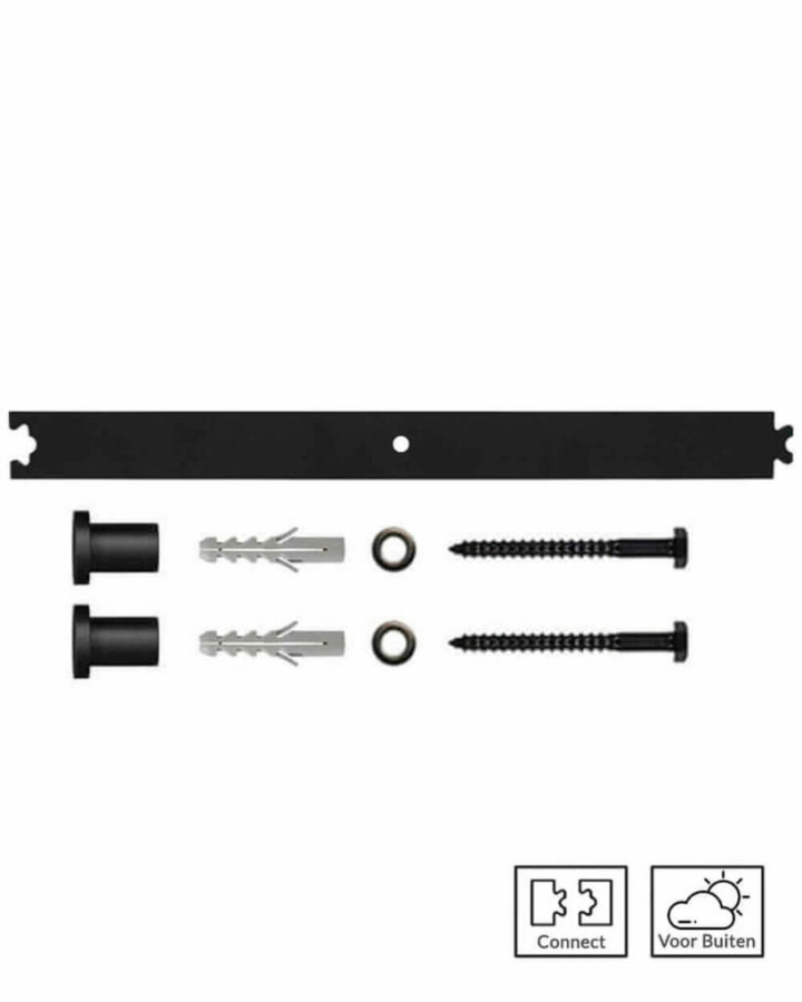 Verlengstuk Rail 90 cm Zwart (voor Buiten)