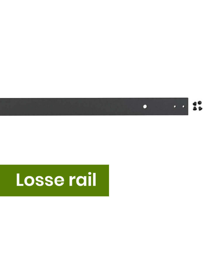 Rail 200 cm Zwart