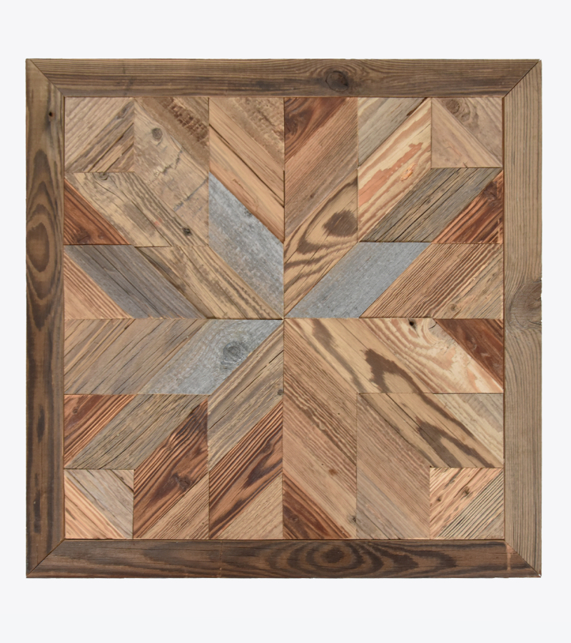 Barnwood mozaïek paneel 60x60 cm