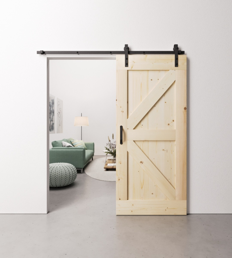 Loftdeur Onbehandeld Steigerhout