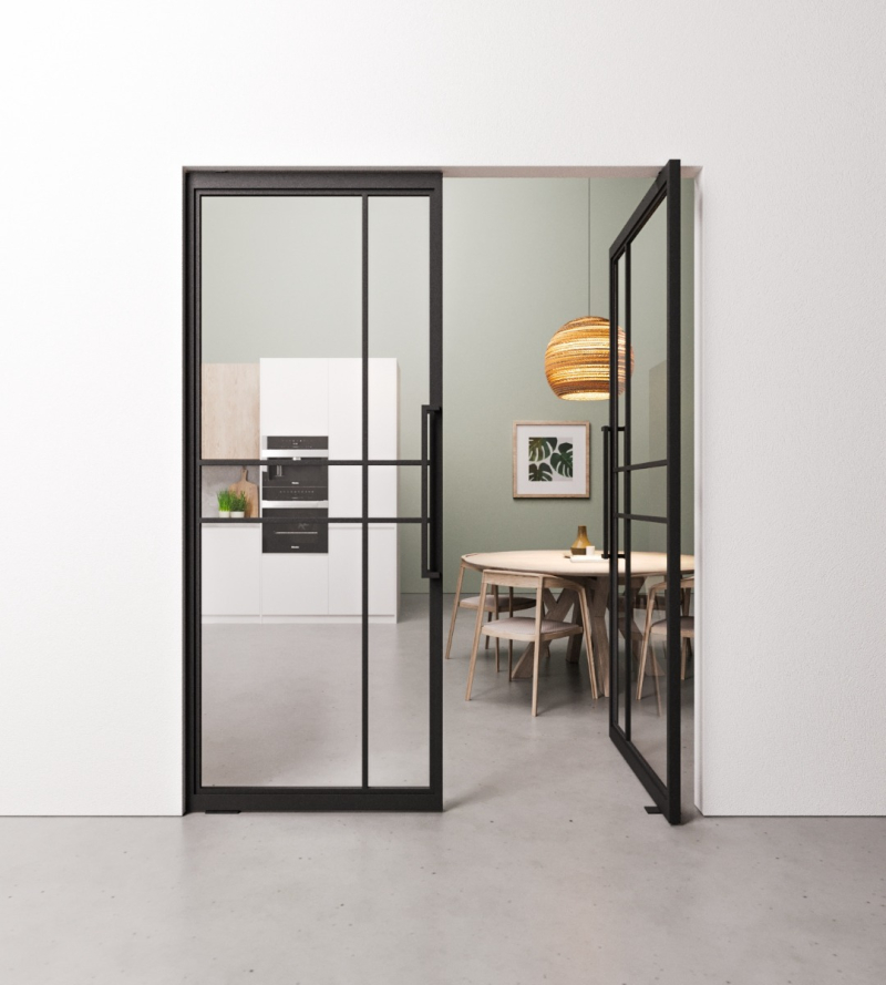 Dubbele Taatsdeur 6 vaks modern in standaard maten