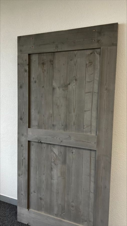 Outlet: Loftdeur Steigerhout Vintage Grijs 108 x 220 cm