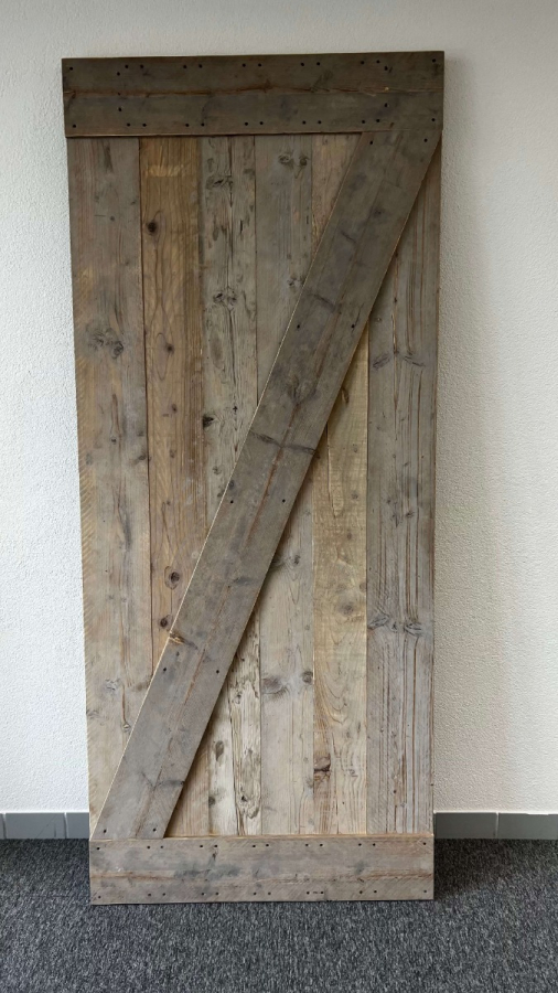 Outlet: Loftdeur Gebruikt Steigerhout 100 x 235 cm