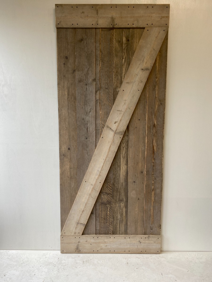 Outlet: Loftdeur Gebruikt steigerhout 100 x 235 cm