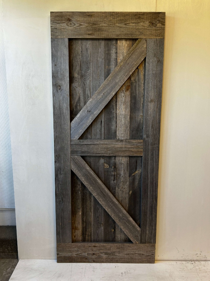 Outlet: Loftdeur Barnwood grijs 90 x 213 cm