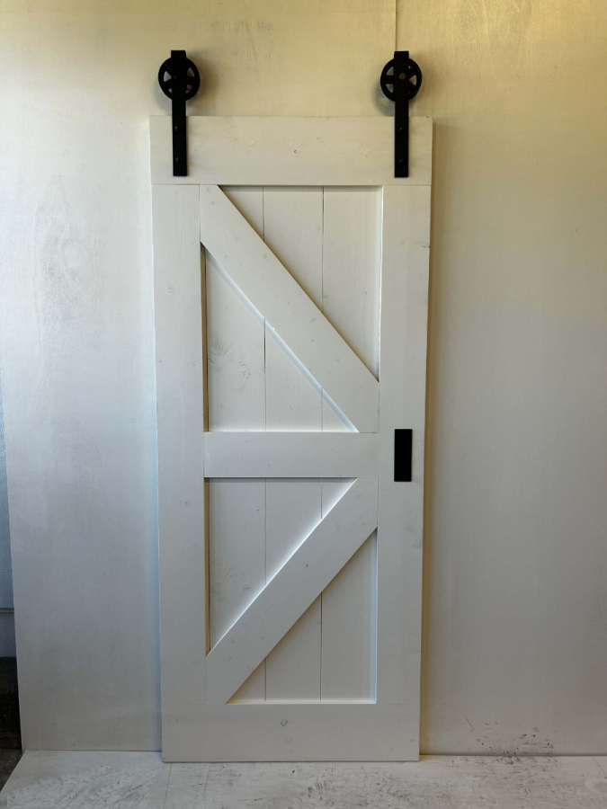 Outlet: Loftdeur Steigerhout RAL 9010 83 x 201 cm