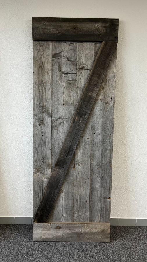 Outlet: Loftdeur Barnwood Grijs 80x220