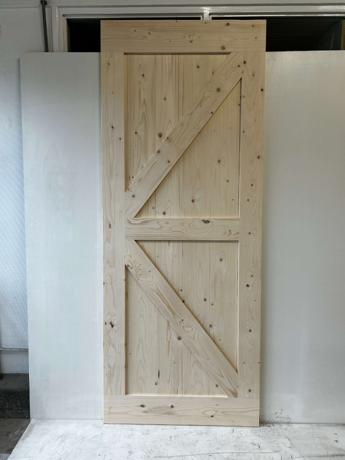 Outlet: Loftdeur Onbehandeld Steigerhout 103 x 260 cm