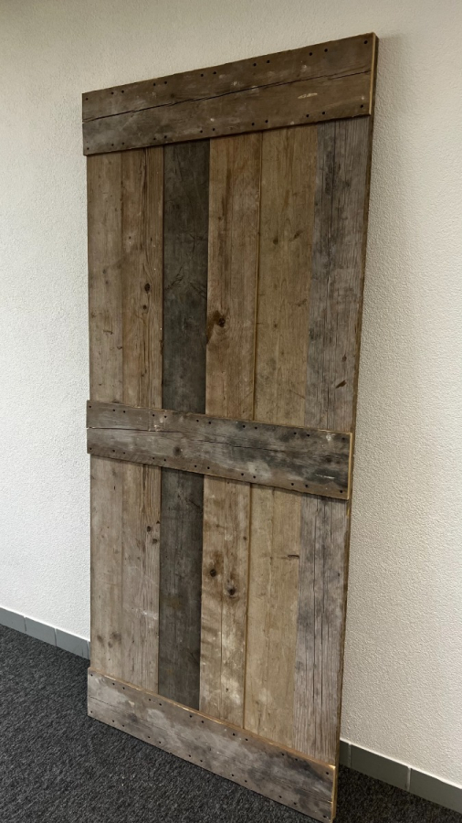 Outlet: Loftdeur Gebruikt Steigerhout 100 x 227 cm