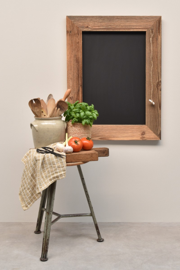 Krijtbord Barnwood Bruin