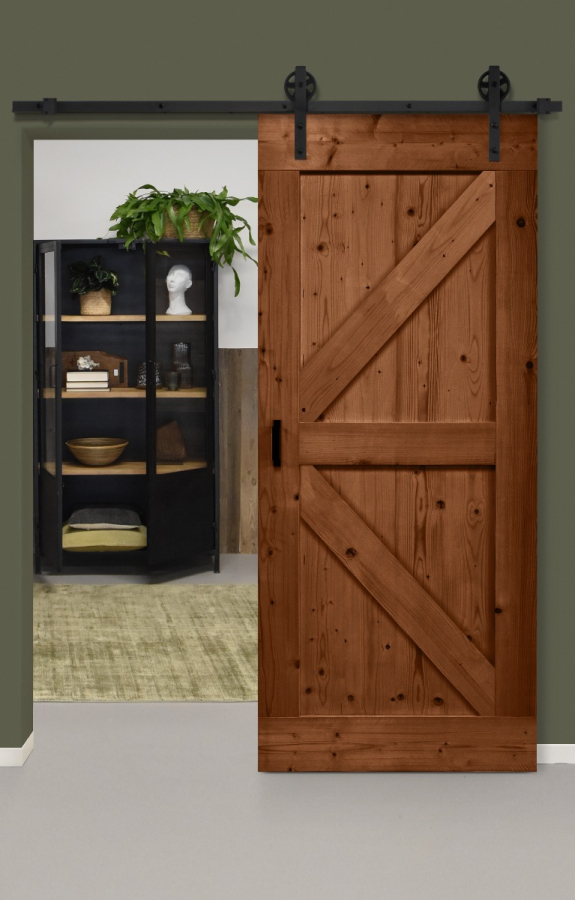 Voorraaddeur Behandeld Steigerhout Vintage Bruin