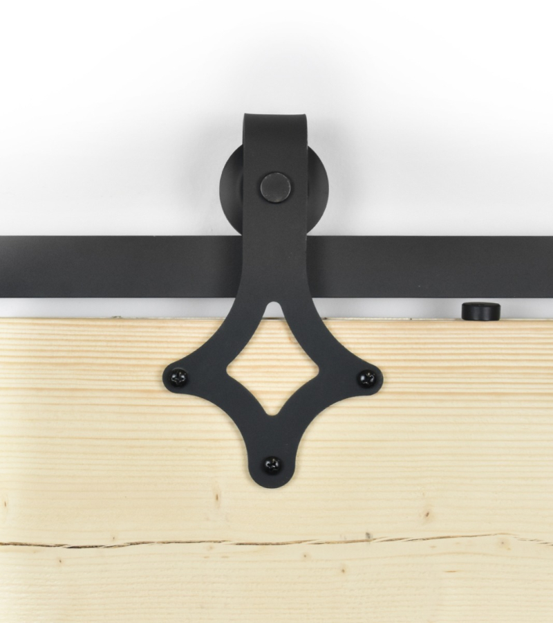 Schuifdeursysteem ruit zwart