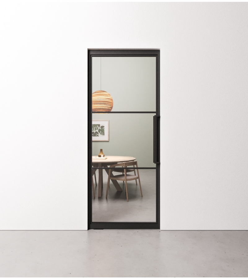 Taatsdeur 3 vaks met helder glas in standaard maten