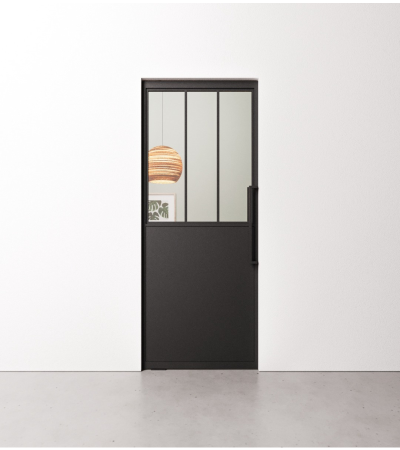 Taatsdeur 3 vaks met XL kickplate op maat gemaakt