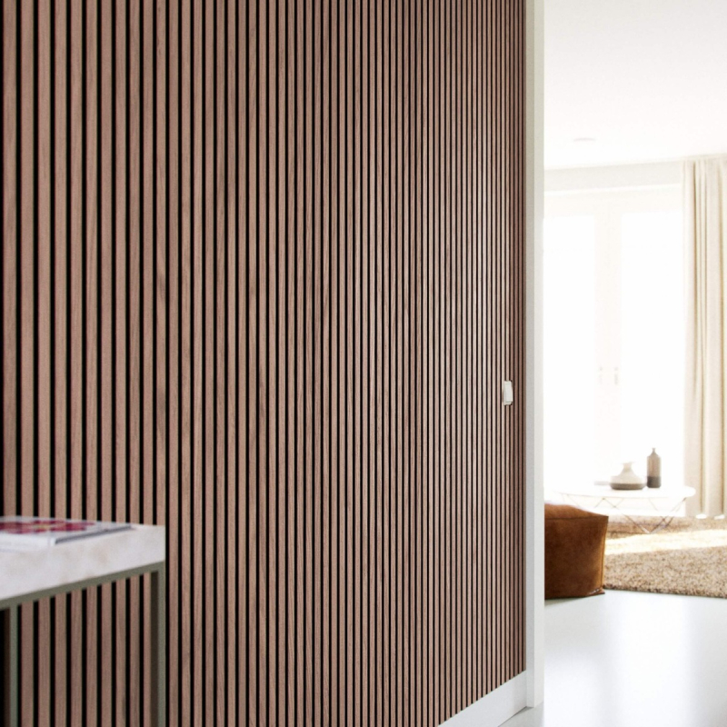 Akoestisch paneel Walnut