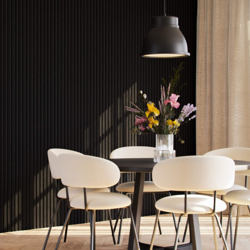 Akoestisch paneel Black Matte