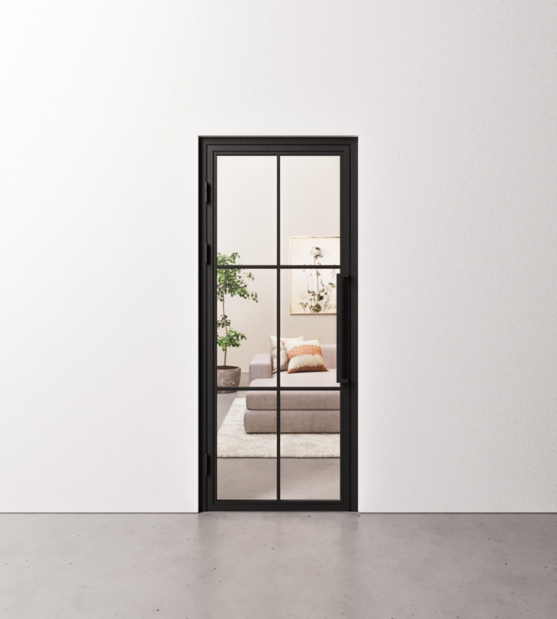 Binnendeur Staal en Glas 6 vaks Standaard Maten