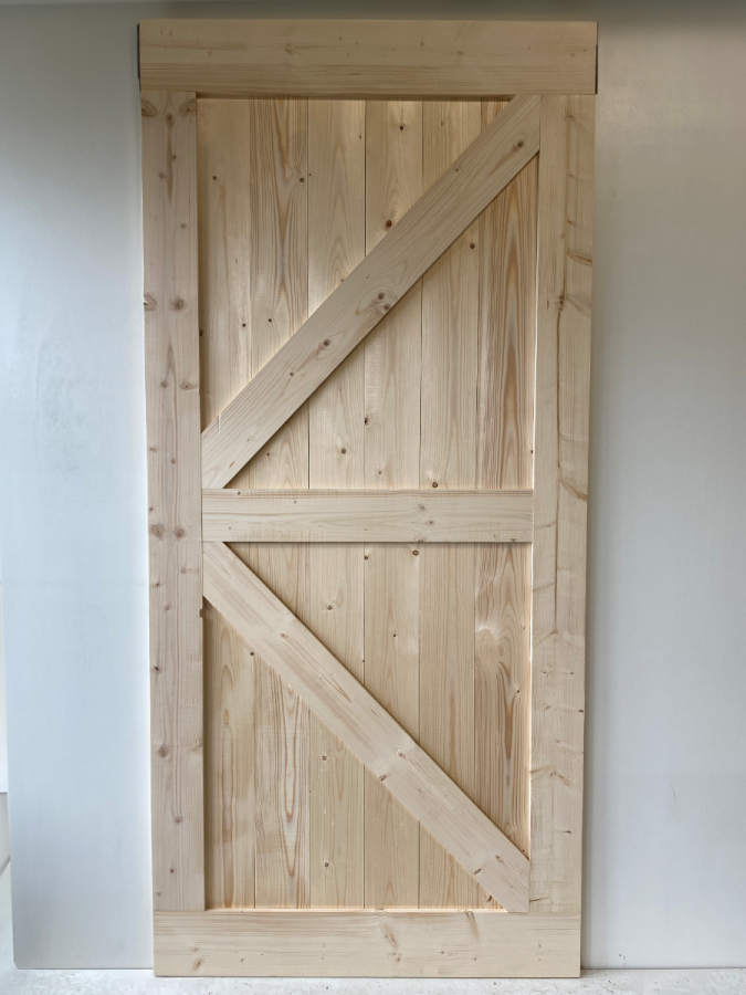 Outlet: Loftdeur Nieuw Steigerhout 120 x 260 cm