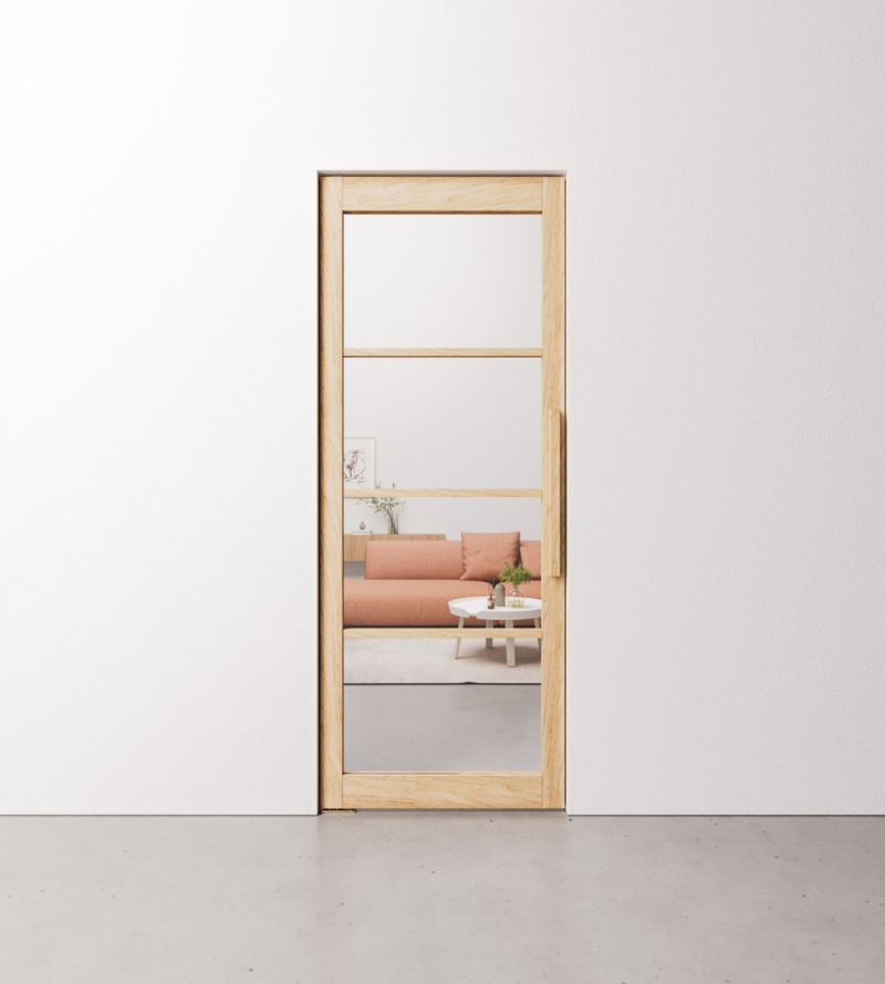 Eiken taatsdeur 4 vaks op maat gemaakt