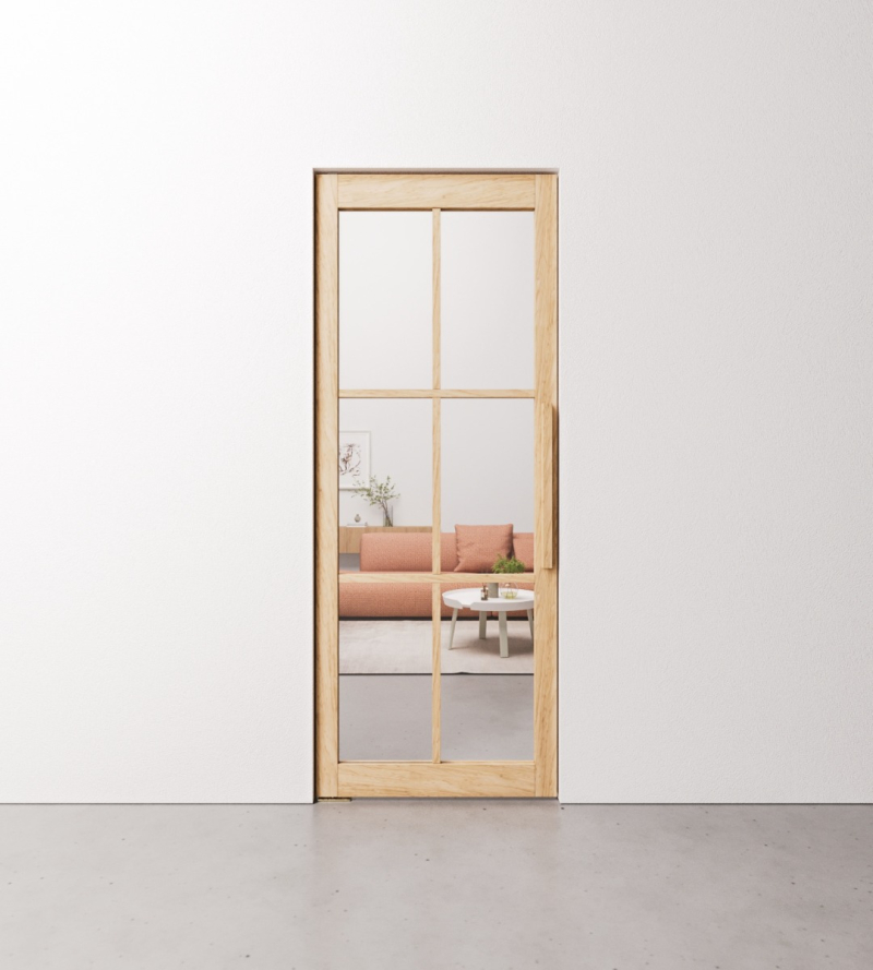 Eiken taatsdeur 6 vaks op maat gemaakt