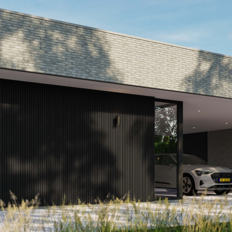 WPC buitenpaneel Antraciet