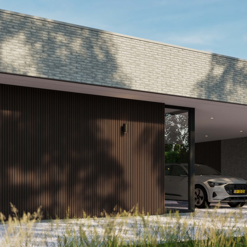 WPC buitenpaneel Donkerbruin