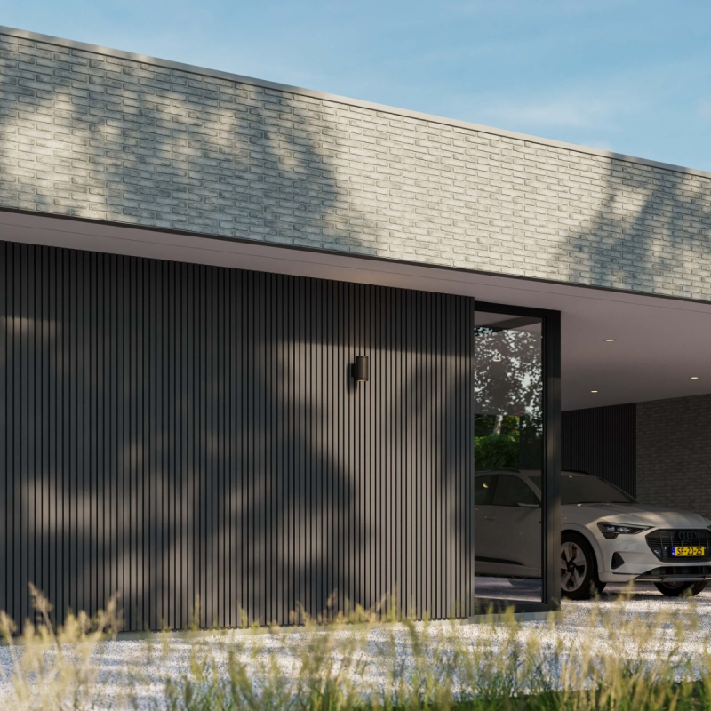 WPC buitenpaneel Lichtgrijs