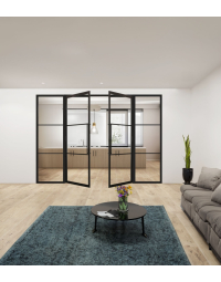 Dubbele binnendeuren met kozijn en panelen - op maat gemaakt