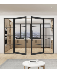 Dubbele Taatsdeuren 4 vaks met zijpanelen op maat gemaakt