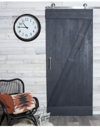 Loftdeur Steigerhout Lood Zwart