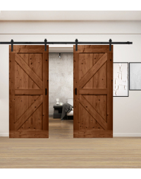 Dubbele Loftdeuren Steigerhout Vintage Bruin