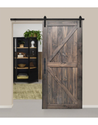 DIY houten deur in Vintage zwart 95x215 cm