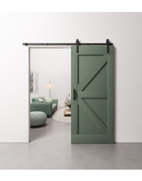 Loftdeur Steigerhout in een RAL-kleur