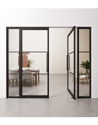 Dubbele Taatsdeuren 3 vaks met zijpanelen op maat gemaakt