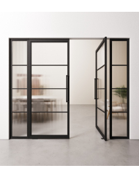 Dubbele Taatsdeuren 4 vaks met zijpanelen op maat gemaakt