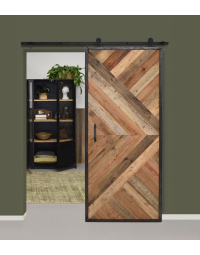 Loftdeur Hongaarse Punt Modern Raw Steel