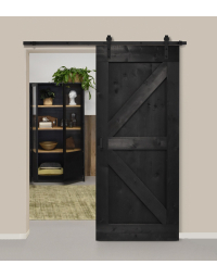 Loftdeur Steigerhout Vintage Zwart