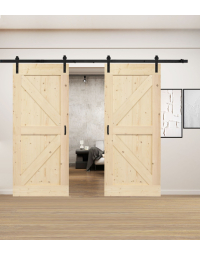 Dubbele Loftdeuren Onbehandeld Steigerhout