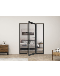 Taatsdeur 6 vaks modern met zijpanelen op maat gemaakt