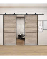 Dubbele Loftdeuren Gebruikt Steigerhout Raw Steel