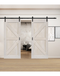 Dubbele Loftdeuren Steigerhout Vintage Wit