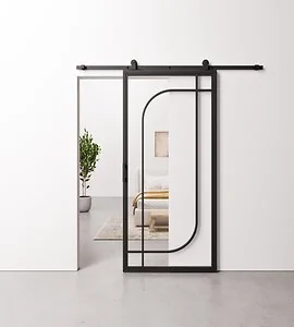 Schuifdeur Staal en Glas Elegant