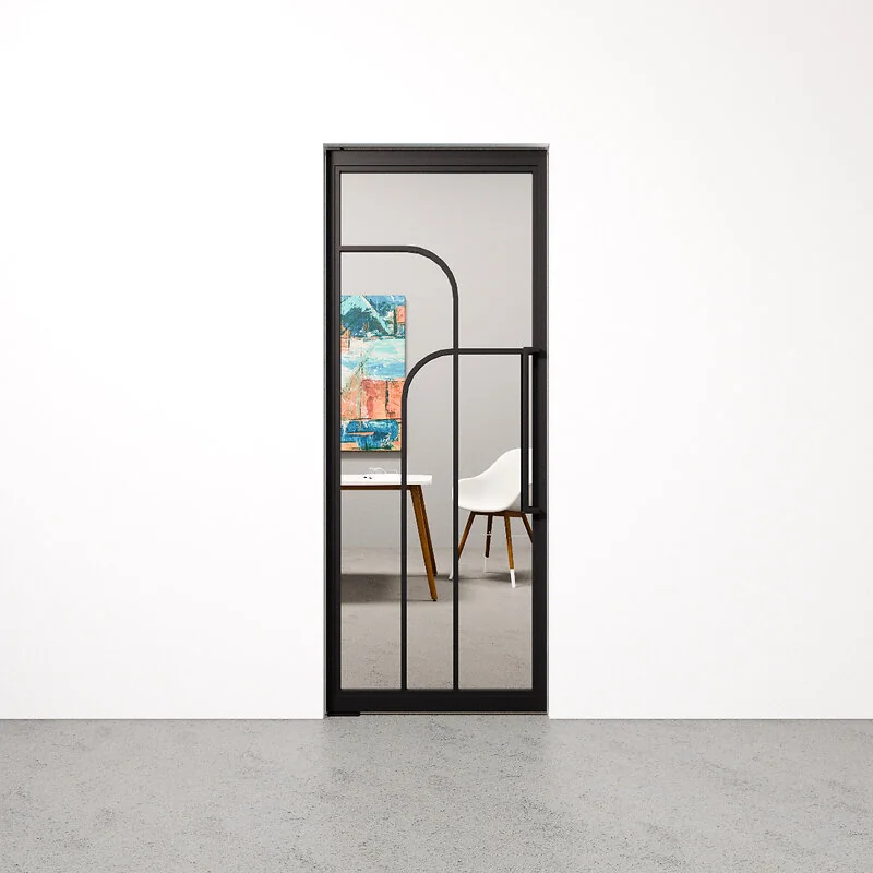 Taatsdeur Double Arc zwart