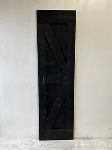 Outlet: Loftdeur Steigerhout Vintage Zwart 60 x 215 cm
