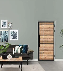 Binnendeur Staal met Barnwood 6 vaks Modern Standaard Maten