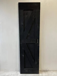 Outlet: Loftdeur Steigerhout Vintage Zwart 60 x 215 cm